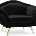 Lips Velvet Upholstered Chair