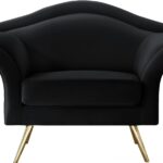 Lips Velvet Upholstered Chair