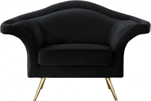 Lips Velvet Upholstered Chair