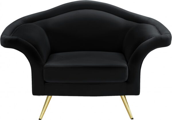 Lips Velvet Upholstered Chair
