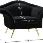 Lips Velvet Upholstered Chair