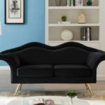 Lips 75" Velvet Upholstered Loveseat
