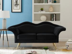 Lips 75" Velvet Upholstered Loveseat