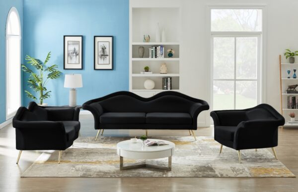 Lips 75" Velvet Upholstered Loveseat