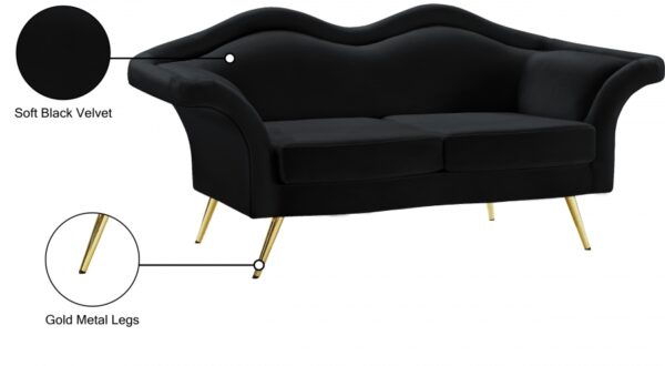 Lips 75" Velvet Upholstered Loveseat