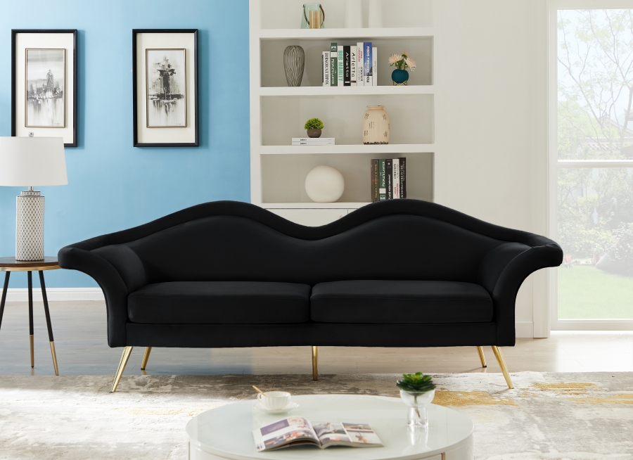 Lips 98" Velvet Upholstered Sofa