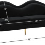 Lips 98" Velvet Upholstered Sofa