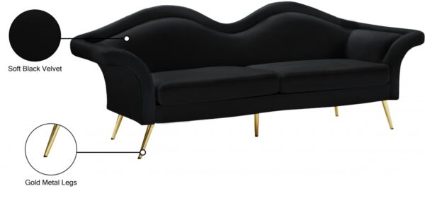 Lips 98" Velvet Upholstered Sofa