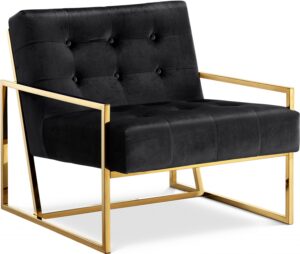 Pierre Velvet Upholstered Accent Chair