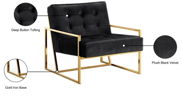 Pierre Velvet Upholstered Accent Chair