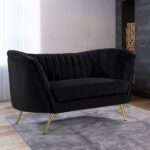 Margo 65" Velvet Upholstered Loveseat