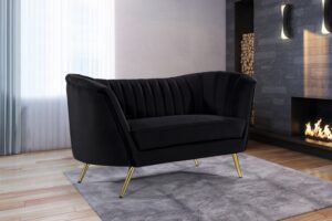 Margo 65" Velvet Upholstered Loveseat