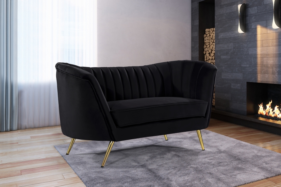 Margo 65" Velvet Upholstered Loveseat