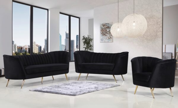 Margo 65" Velvet Upholstered Loveseat