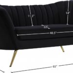 Margo 65" Velvet Upholstered Loveseat