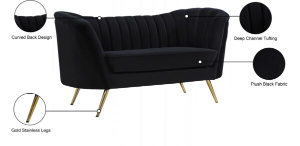 Margo 65" Velvet Upholstered Loveseat