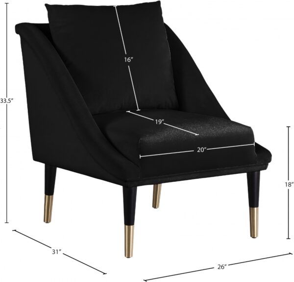 Elegante Velvet Upholstered Chair
