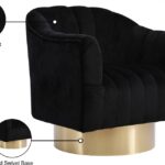 Farrah Velvet Upholstered Swivel Accent Chair