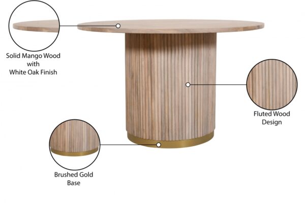 Oakhill 48" Mango Wood Dining Table