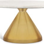 Emery Marble Top And Steel Base Coffee Table