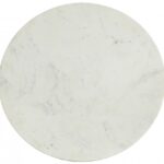 Emery Marble Top And Steel Base End / Side Table