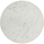 Emery 48" Marble Top And Steel Base Dining Table