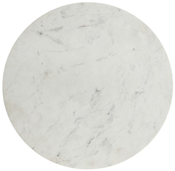 Emery 48" Marble Top And Steel Base Dining Table