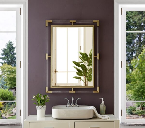 Ghost Acrylic And Metal Frame Mirror