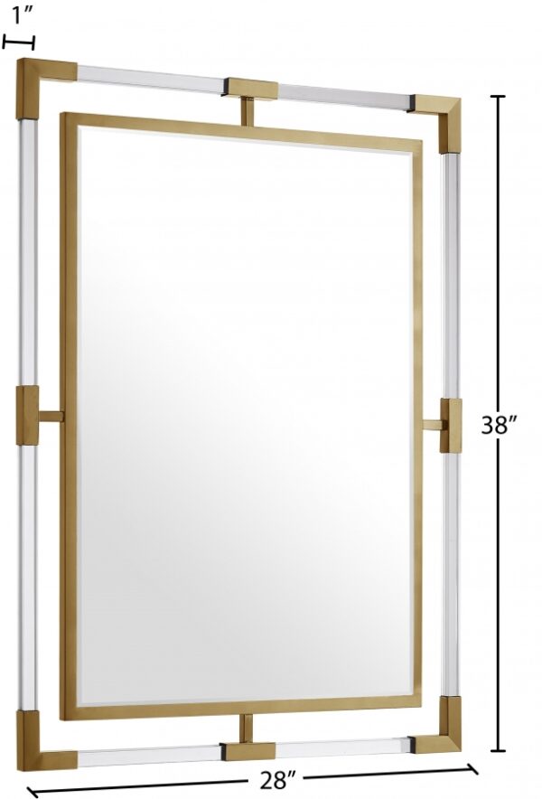 Ghost Acrylic And Metal Frame Mirror