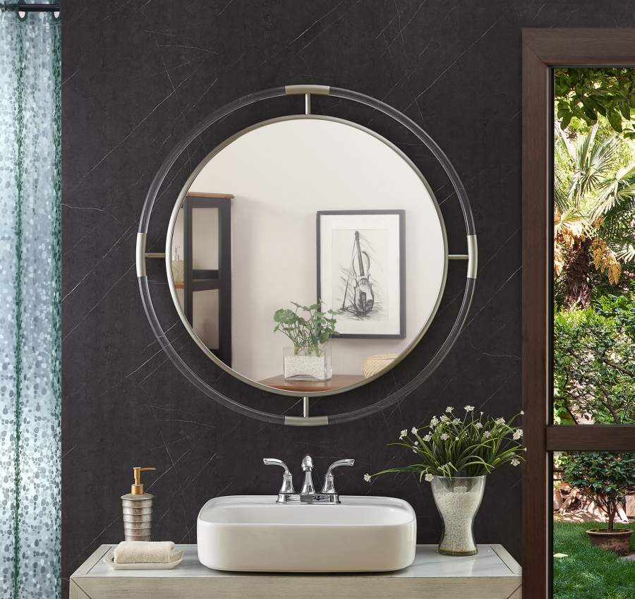 Ghost Acrylic And Metal Frame Mirror