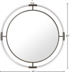 Ghost Acrylic And Metal Frame Mirror