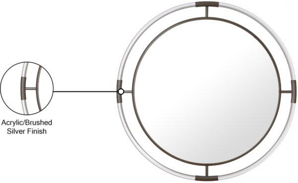 Ghost Acrylic And Metal Frame Mirror