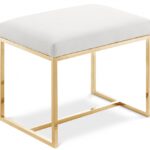 Monroe Vegan Leather Upholstered Stool