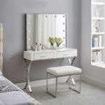 Monroe Vegan Leather Upholstered Stool