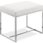 Monroe Vegan Leather Upholstered Stool