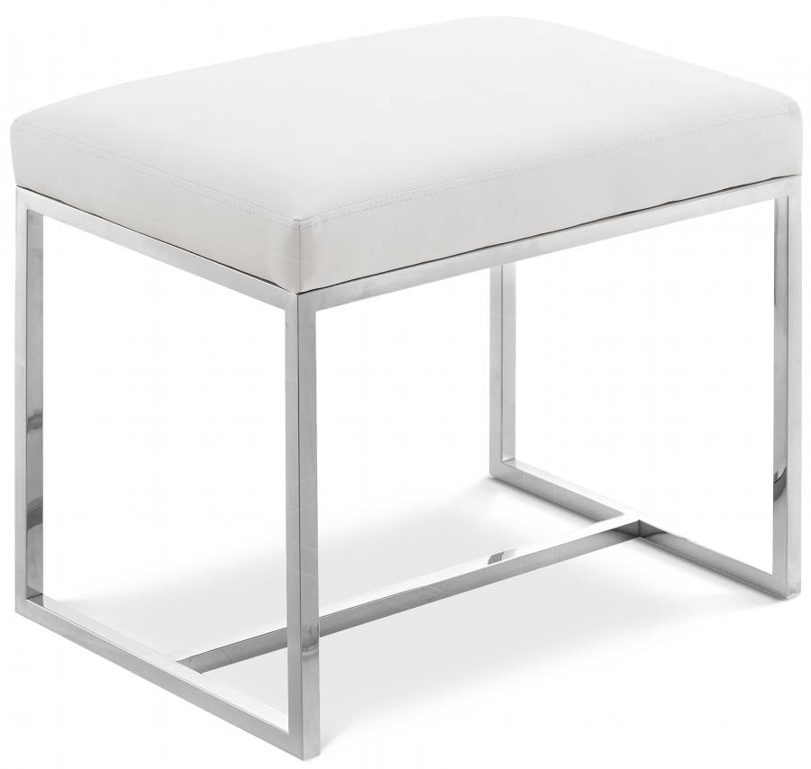 Monroe Vegan Leather Upholstered Stool