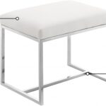 Monroe Vegan Leather Upholstered Stool
