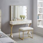Hollywood Steel Frame Lighted Mirror