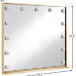 Hollywood Steel Frame Lighted Mirror