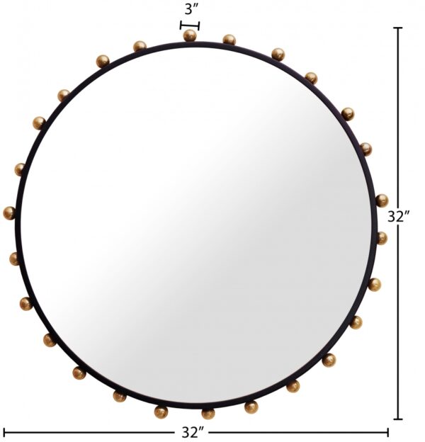 Raven Metal Frame Mirror