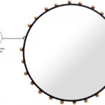 Raven Metal Frame Mirror