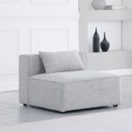 Cube Fabric Upholstered Armless Modular Chair