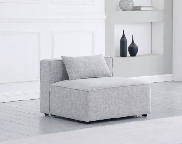 Cube Fabric Upholstered Armless Modular Chair