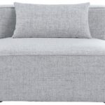 Cube Fabric Upholstered Armless Modular Chair