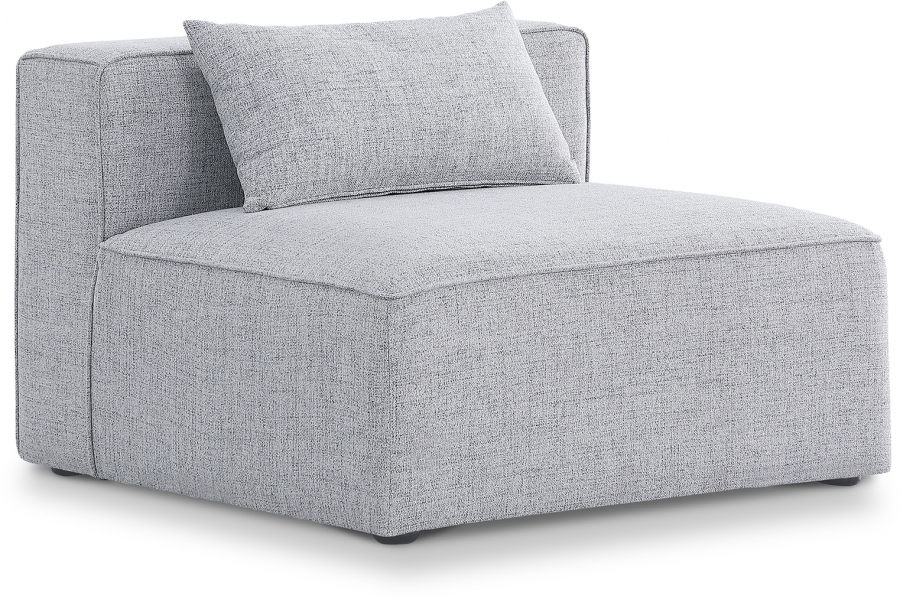 Cube Fabric Upholstered Armless Modular Chair