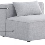 Cube Fabric Upholstered Armless Modular Chair