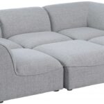Miramar Linen Textured Fabric Upholstered Modular Collection