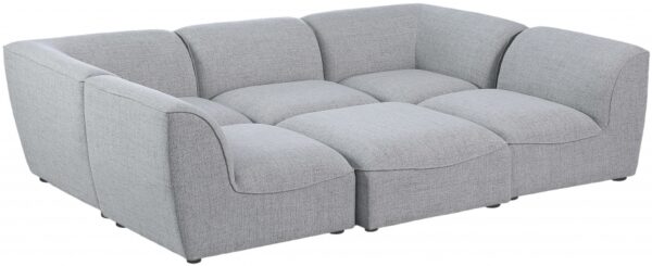 Miramar Linen Textured Fabric Upholstered Modular Collection