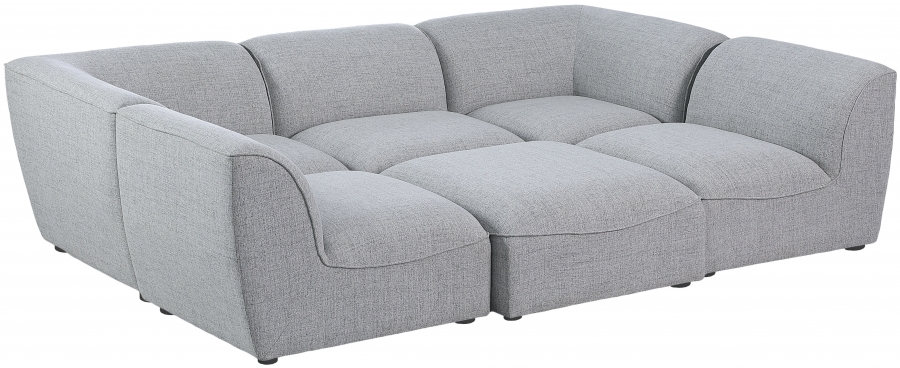 Miramar Linen Textured Fabric Upholstered Modular Collection