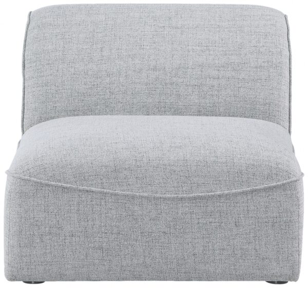 Miramar Linen Textured Fabric Upholstered Armless Modular Chair